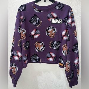 BRAND NEW Marvel Black Panther Cropped Crewneck